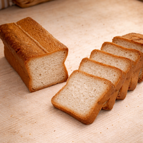 Toast farine complète carré